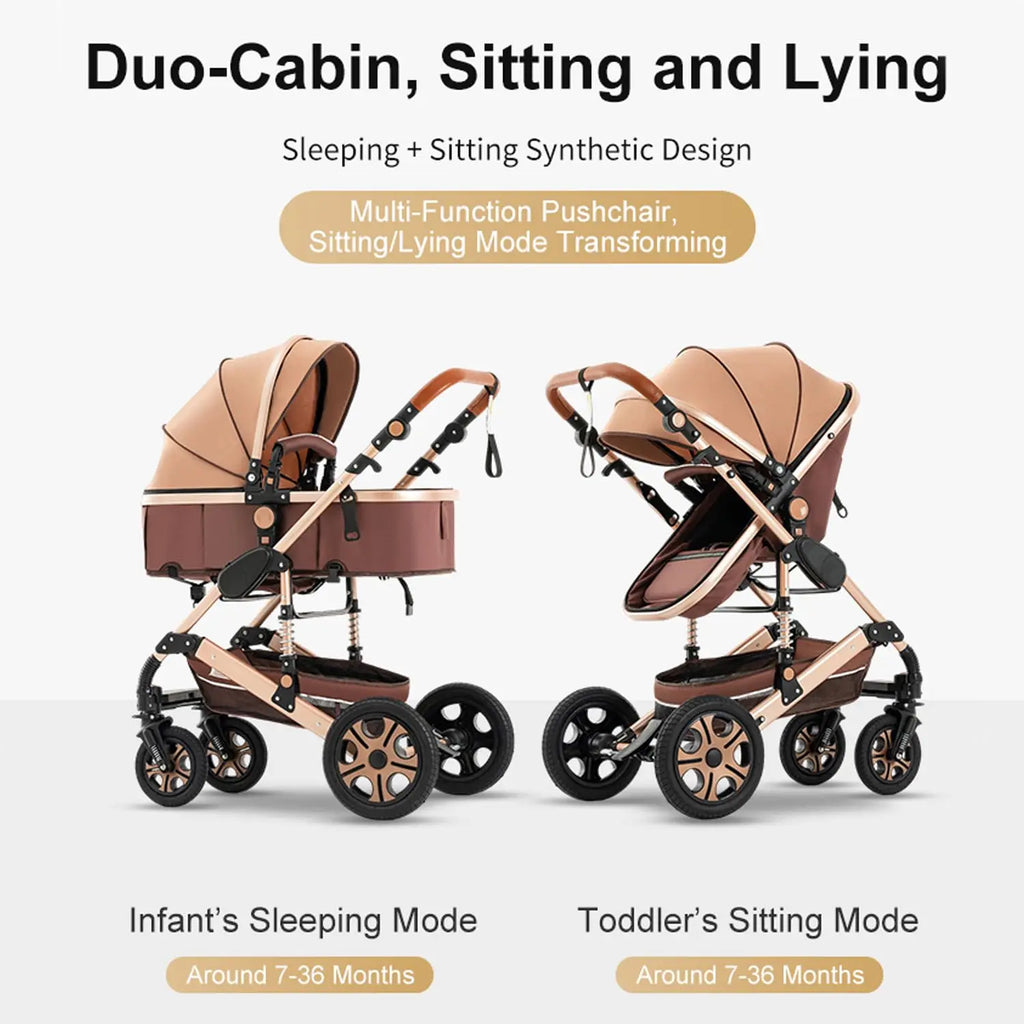 Infant Car Seat Combo Stroller Travel System for Newborn with Isofix Base,Baby Carriage 3in1 Reversible Stroller suit Toddler