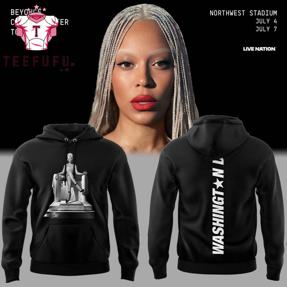 Beyonce Cowboy Carter Tour x Washington DC 2025 Black Hoodie