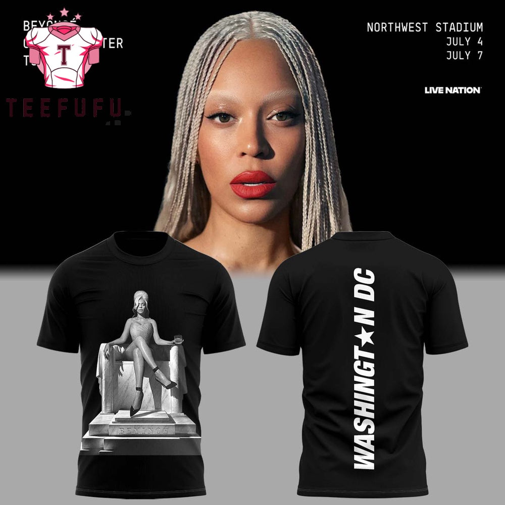 Beyonce Cowboy Carter Tour x Washington DC 2025 Black T Shirt