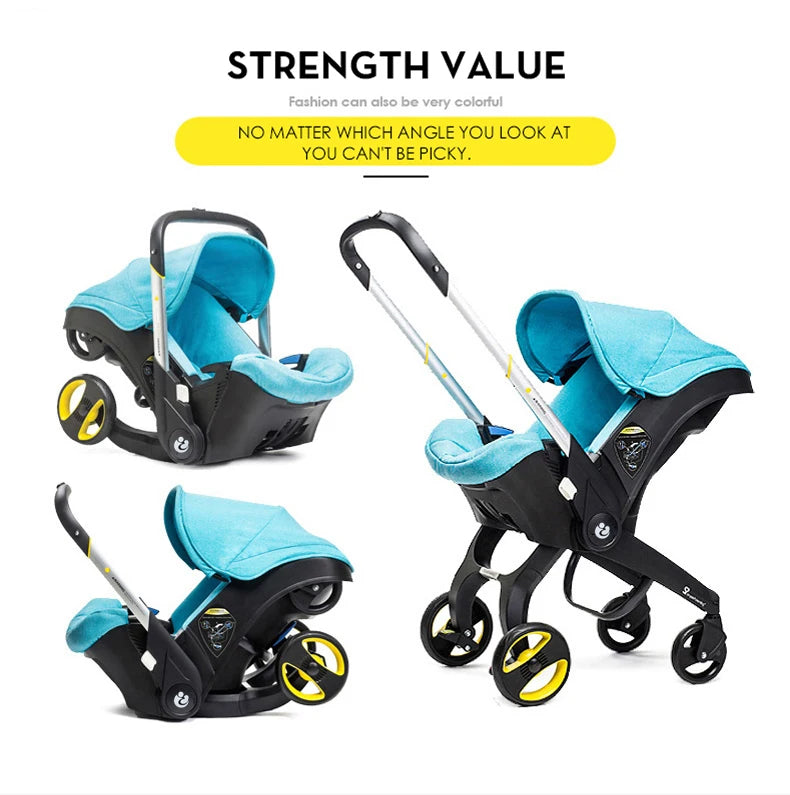 Baby Stroller 3 in 1 Lightweight with Car Seat For Newborn Mother Kids Portable Folding Carriage Travel Stroller Pushchair