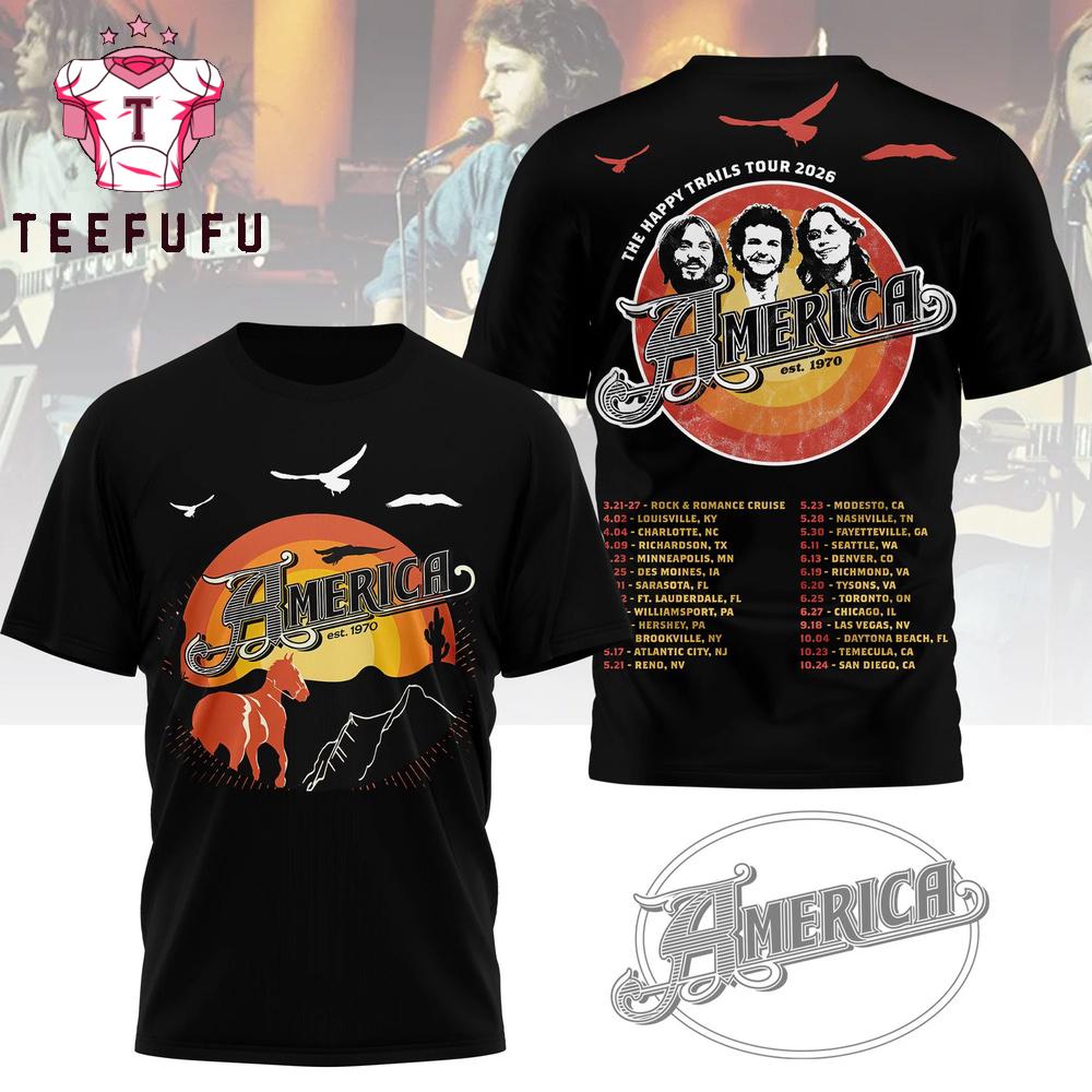 America The Happy Trails Tour 2026 T Shirt