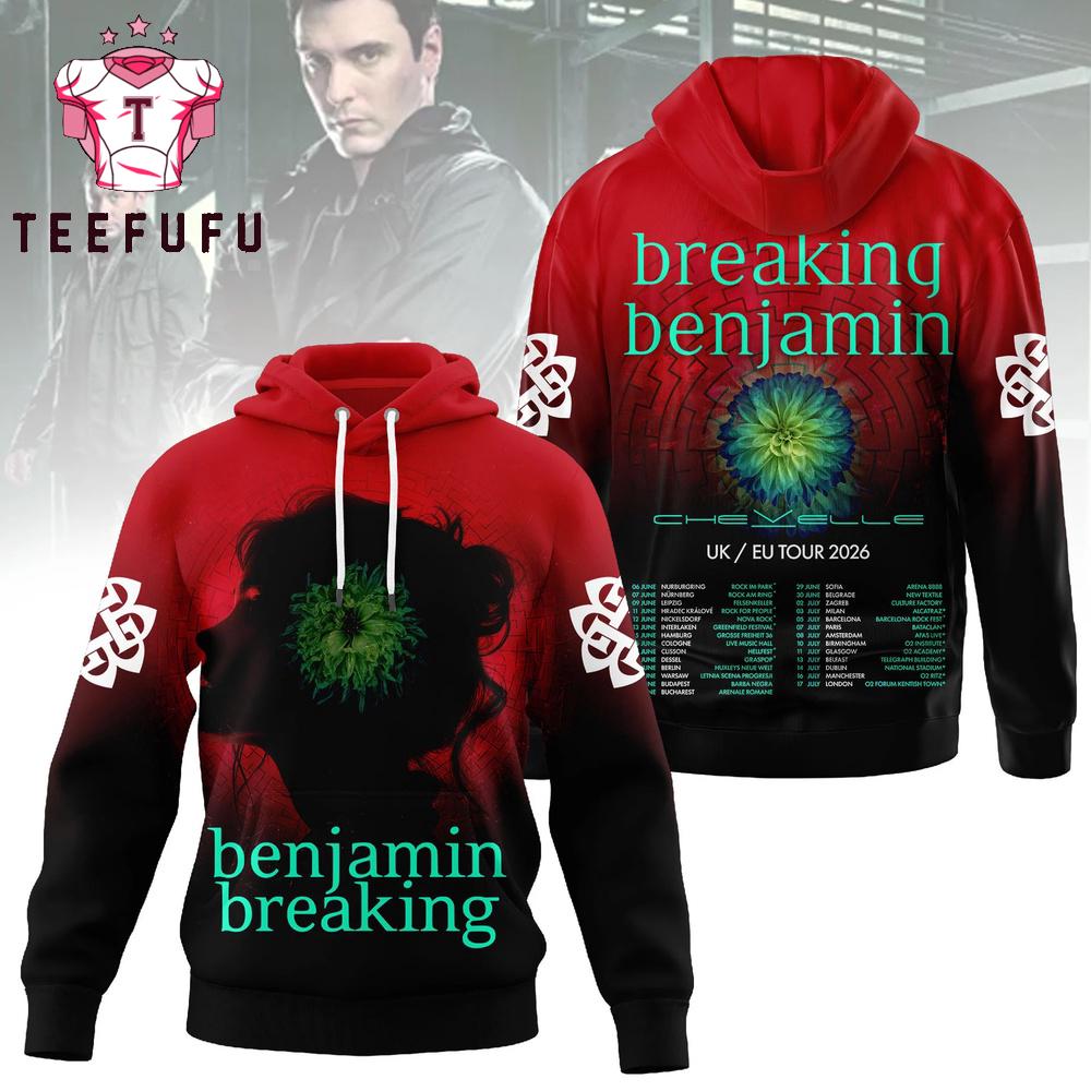 Breaking Benjamin UK EU Tour 2026 Schedule Hoodie