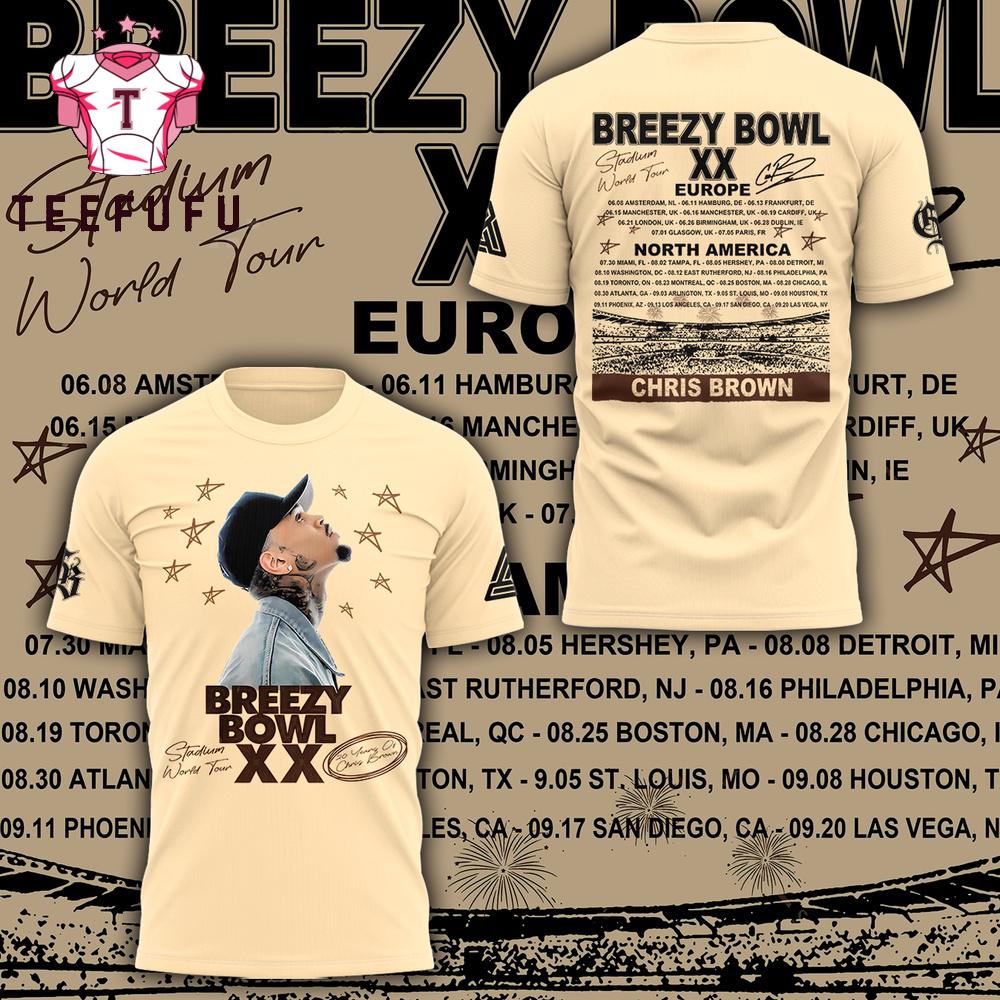 Chris Brown Breezy Bowl XX Limited Edition T Shirt