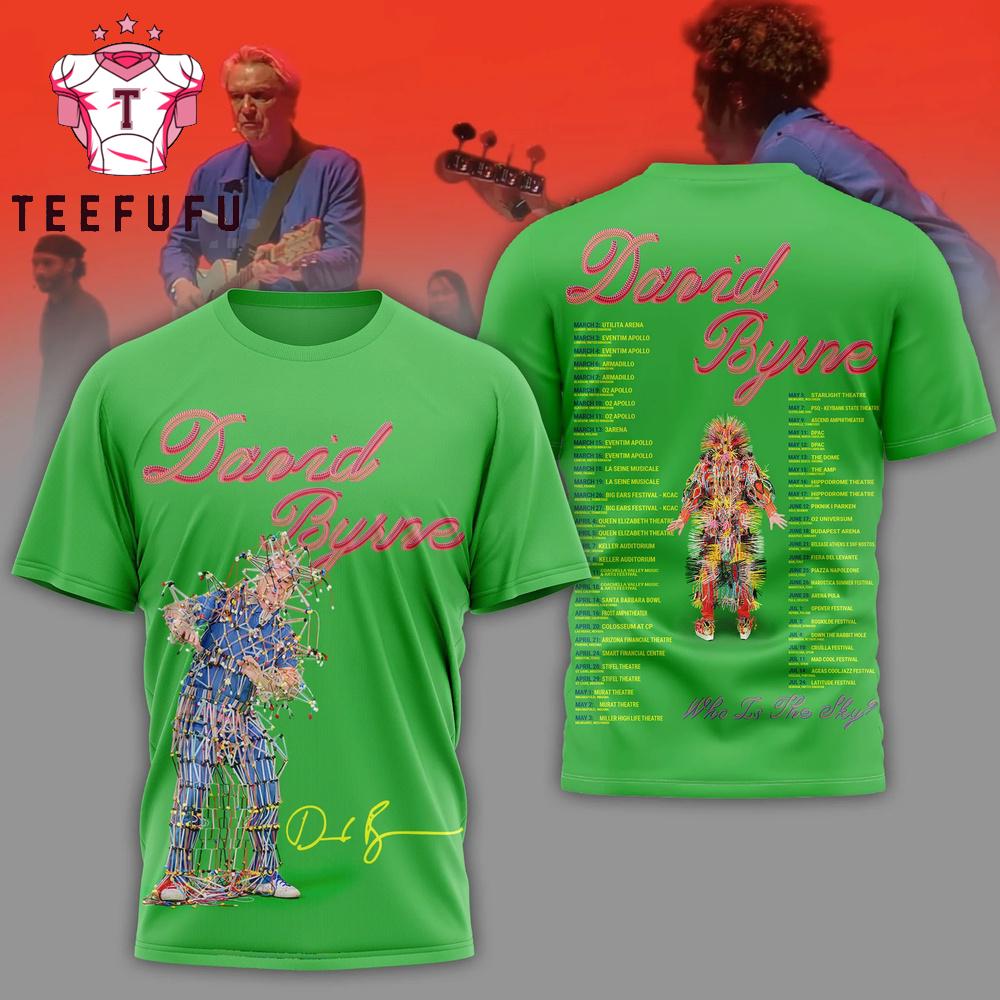 David Byrne Who is the Sky 2026 T Shirt