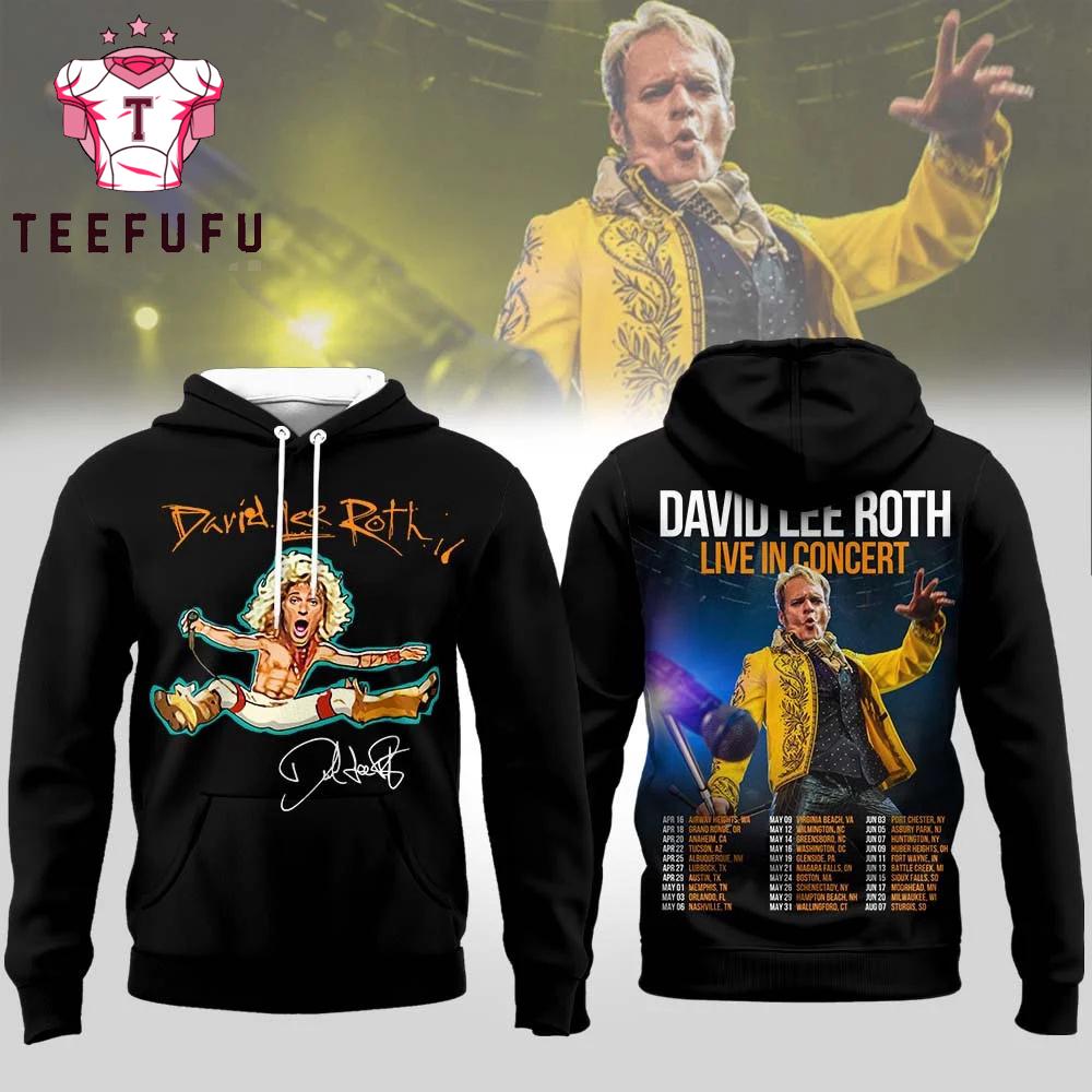 David Lee Roth Live in Concert 2026 Tour Hoodie