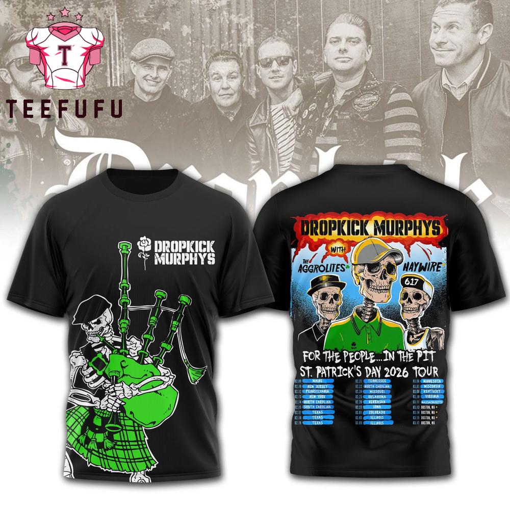 Dropkick Murphys 2026 Tour 3D Shirt