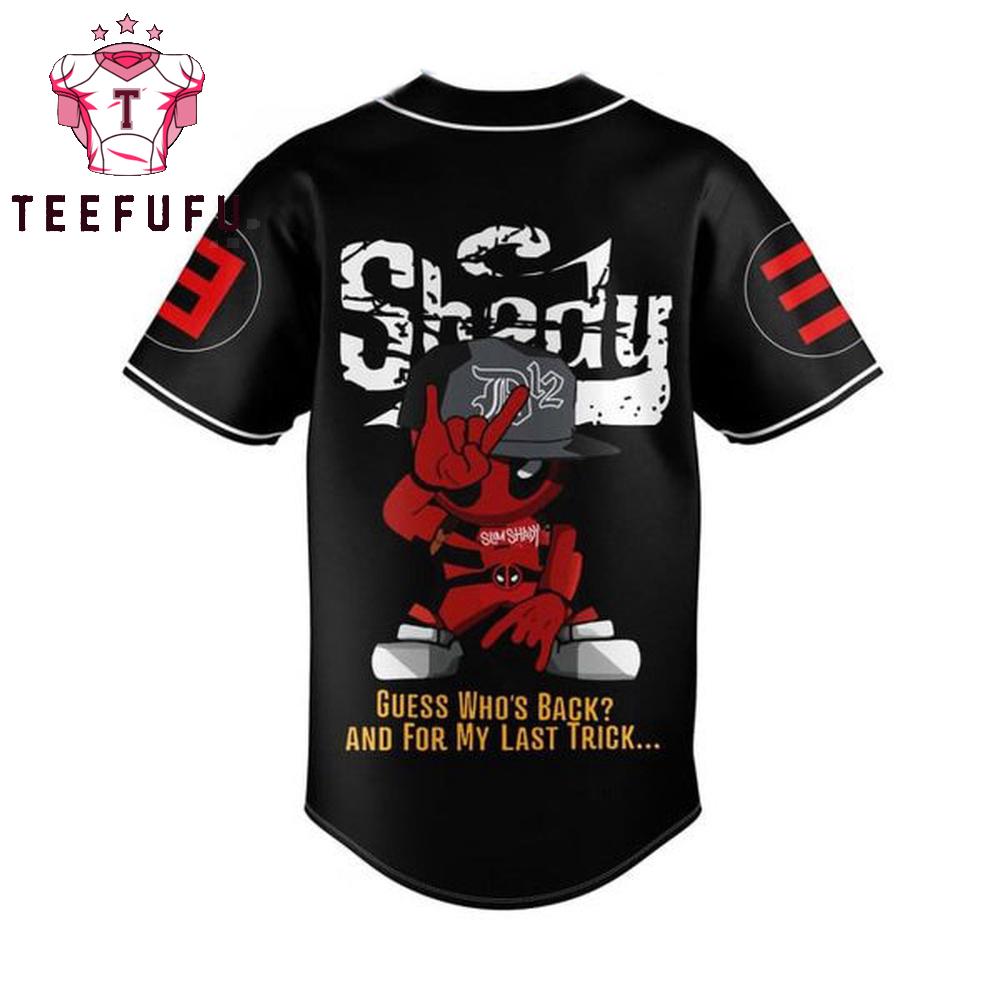 Eminem Deadpool Guess Who’s Back For The Last Trick Personalized Baseball Jersey