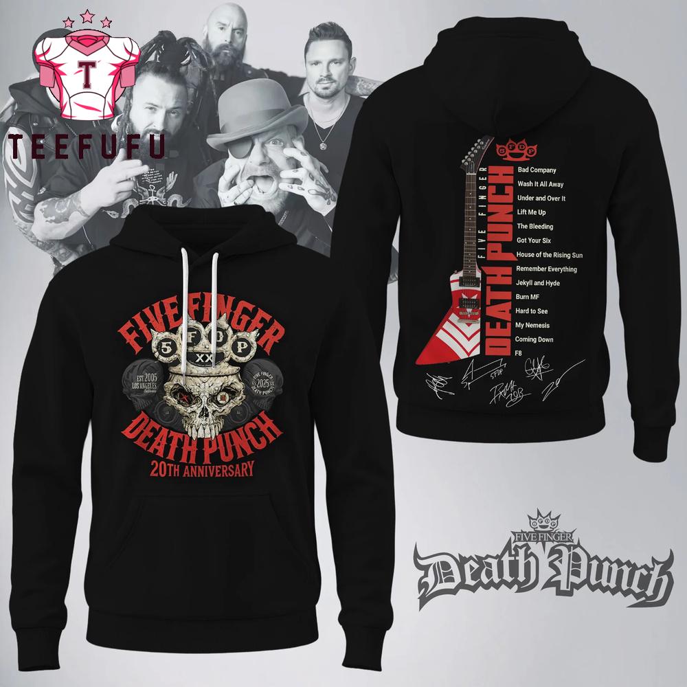 Five Finger Death Punch 20th Anniversary 2026 Hoodie