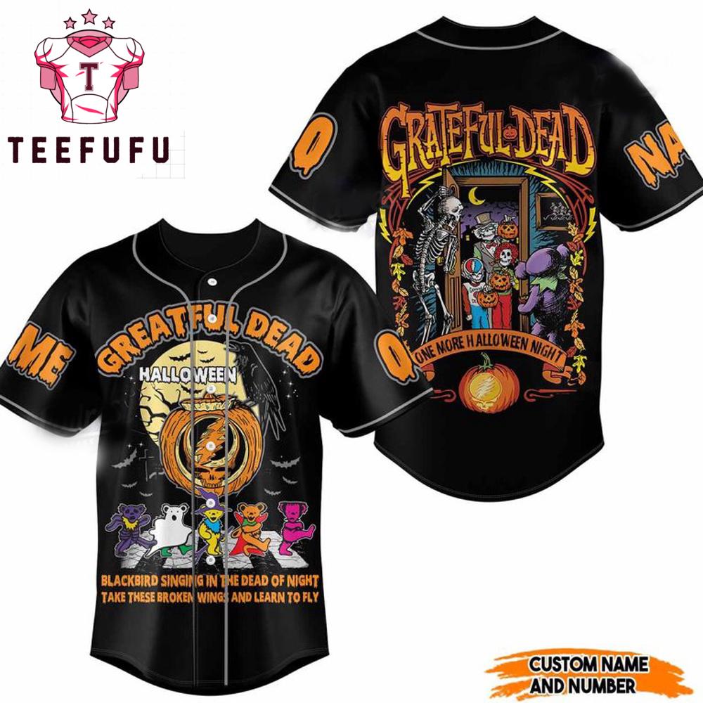 Grateful Dead One More Halloween Night Custom Baseball Jersey