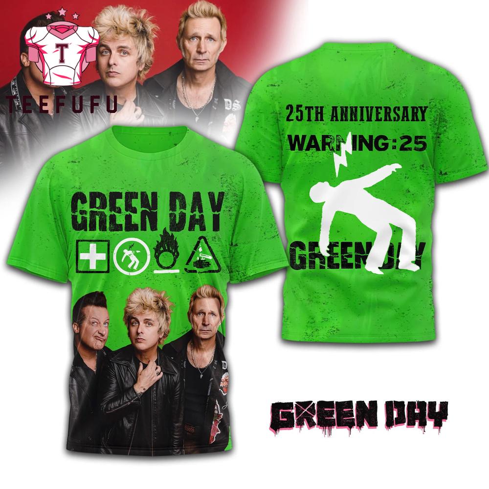 Green Day 25th Anniversary 2026 Special New T Shirt