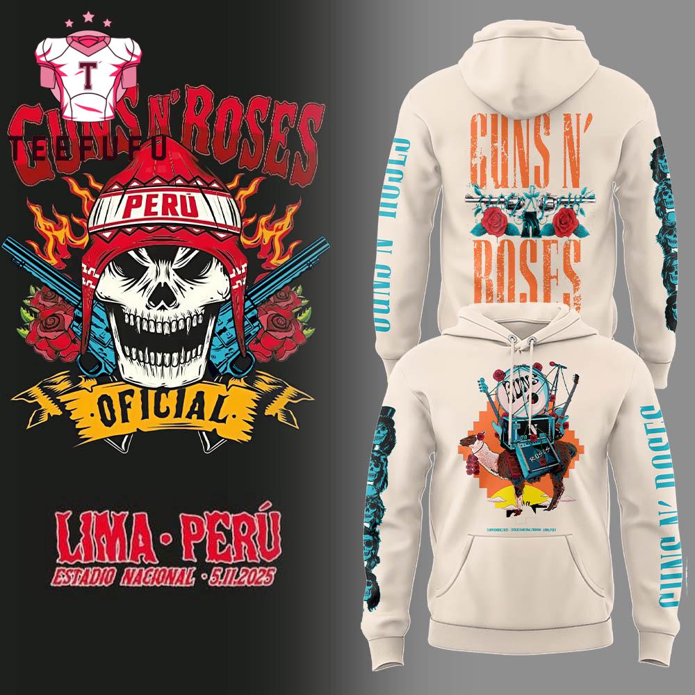 Guns N' Roses Lima Peru Tour 2025 Limited Edition Hoodie
