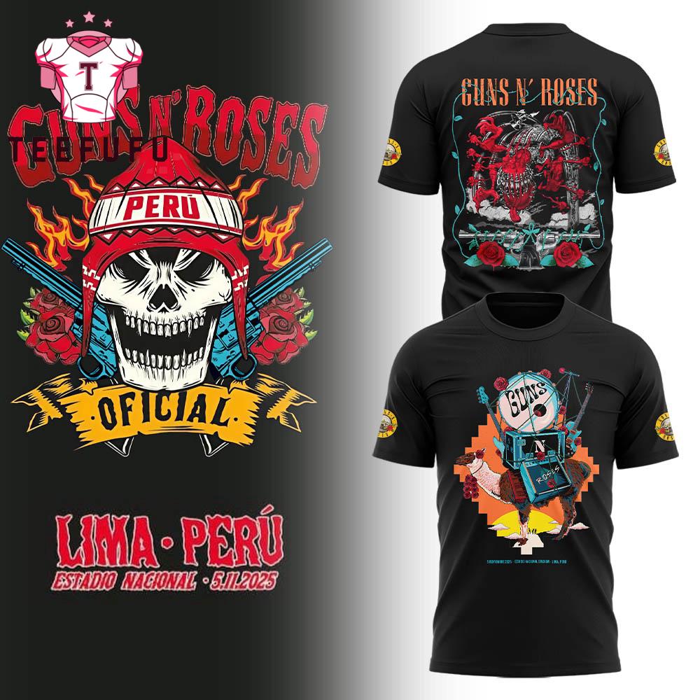 Guns N' Roses Lima Peru Tour 2025 Limited Edition Shirt