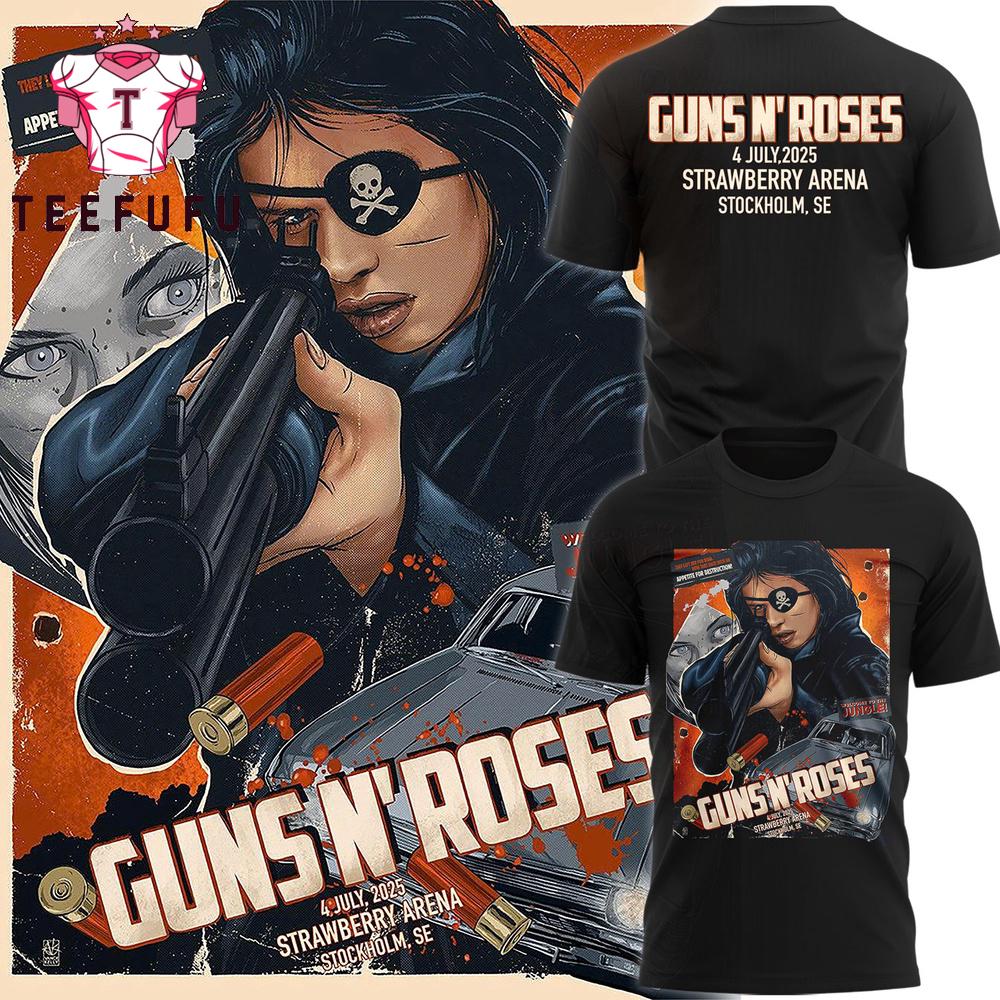 Guns N' Roses Stockholm We’re Back Tonight Is Going To Be special New T Shirt 2025