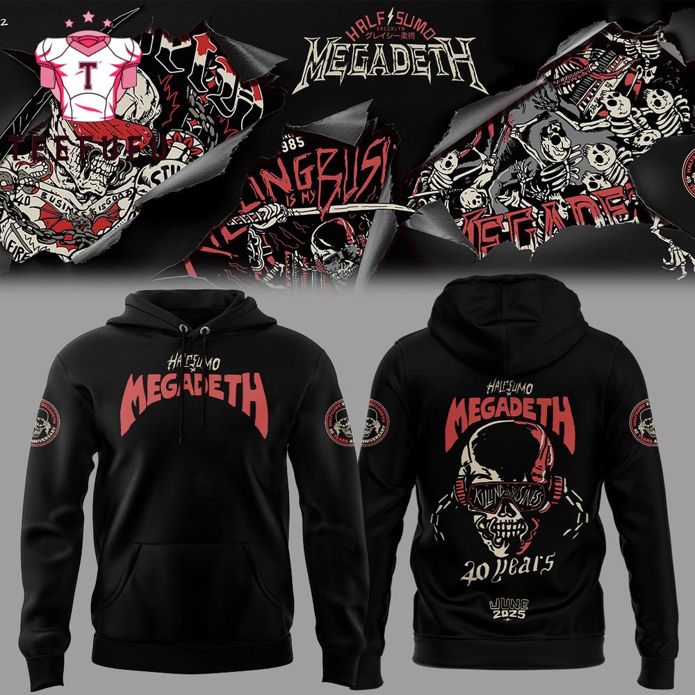 Half Sumo x Megadeth 40 Year Anniversary Hoodie
