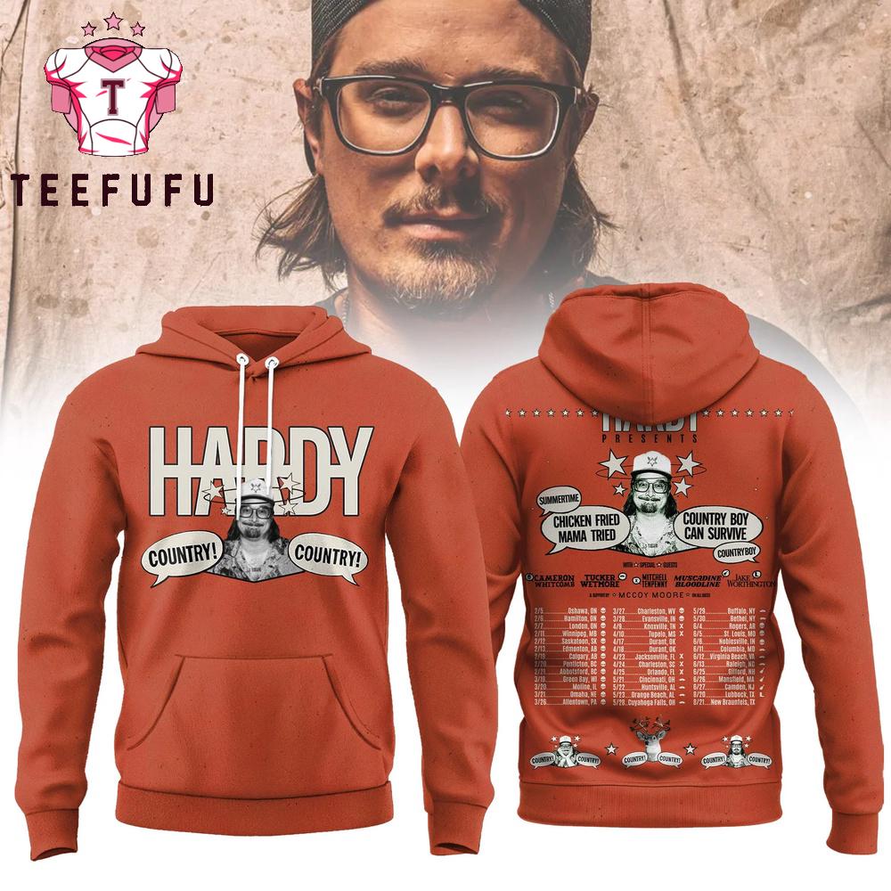 Hardy Country 2026 Tour Scheduler Hoodie