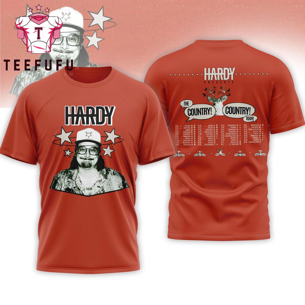 Hardy The Country 2026 Tour 3D Shirt