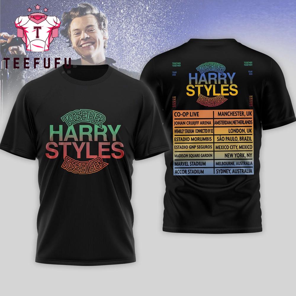 Harry Styles 2026 Tour 3D Shirt