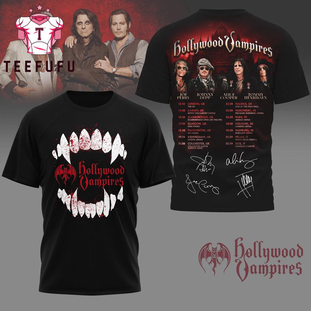 Hollywood Vampires 2026 Tour T Shirt