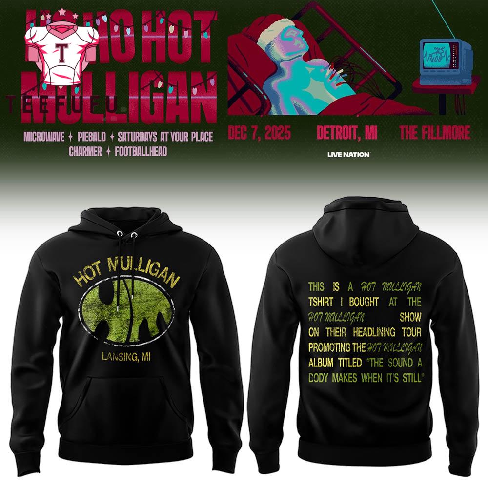 Hot Mulligan The Fillmore Detroit Event 2025 Black Hoodie