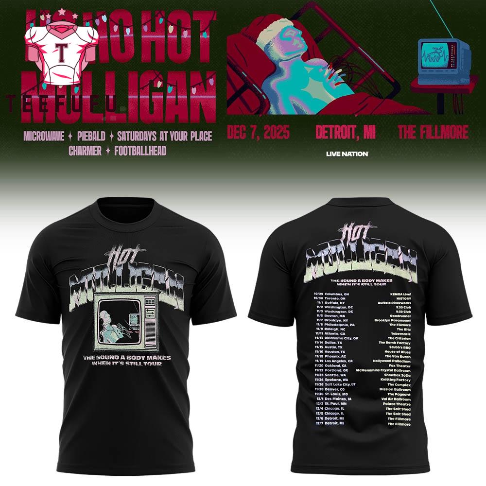 Hot Mulligan The Fillmore Detroit Event 2025 Black T Shirt