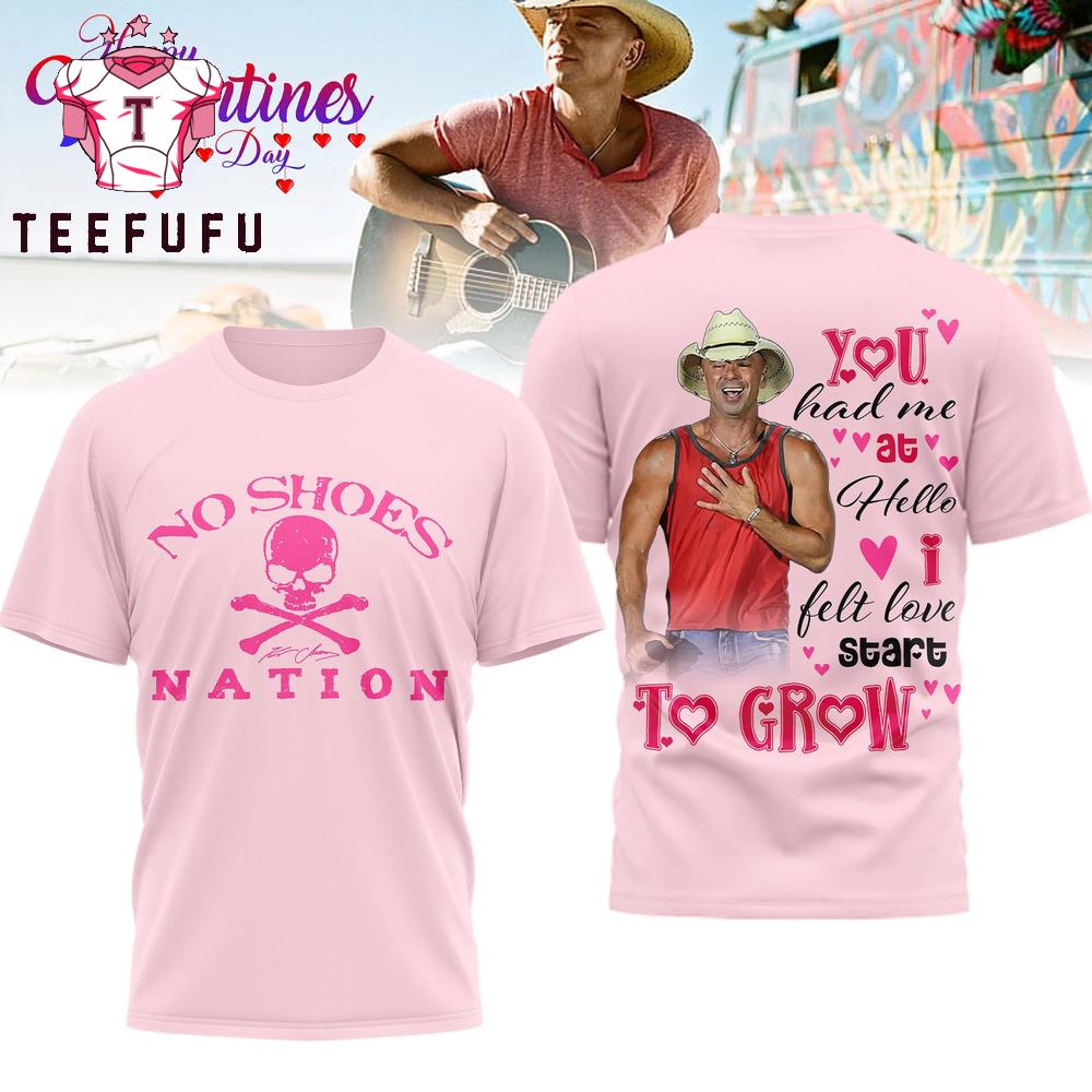 Kenny Chesney No Shoes Happy Valentine’s Day 2026 Pink 3D Shirt