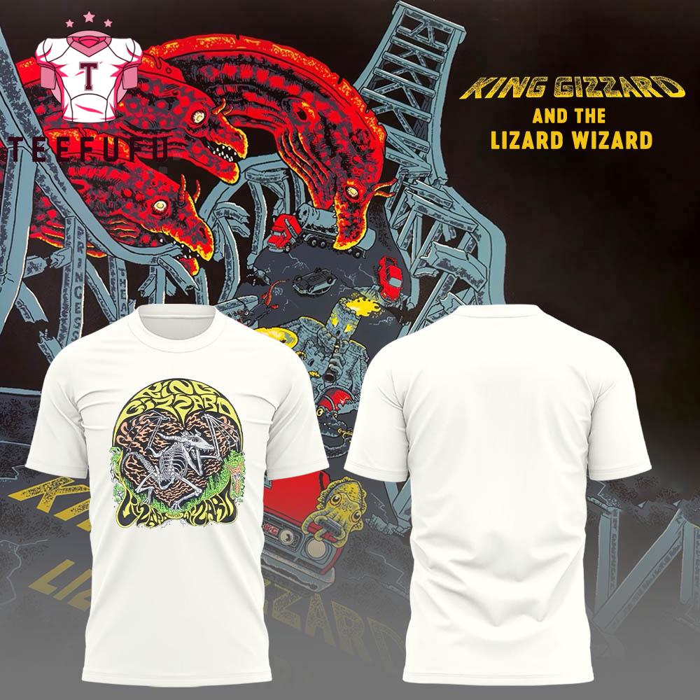 King Gizzard And The Lizard Wizard Phantom Island Tour 2025 White T Shirt