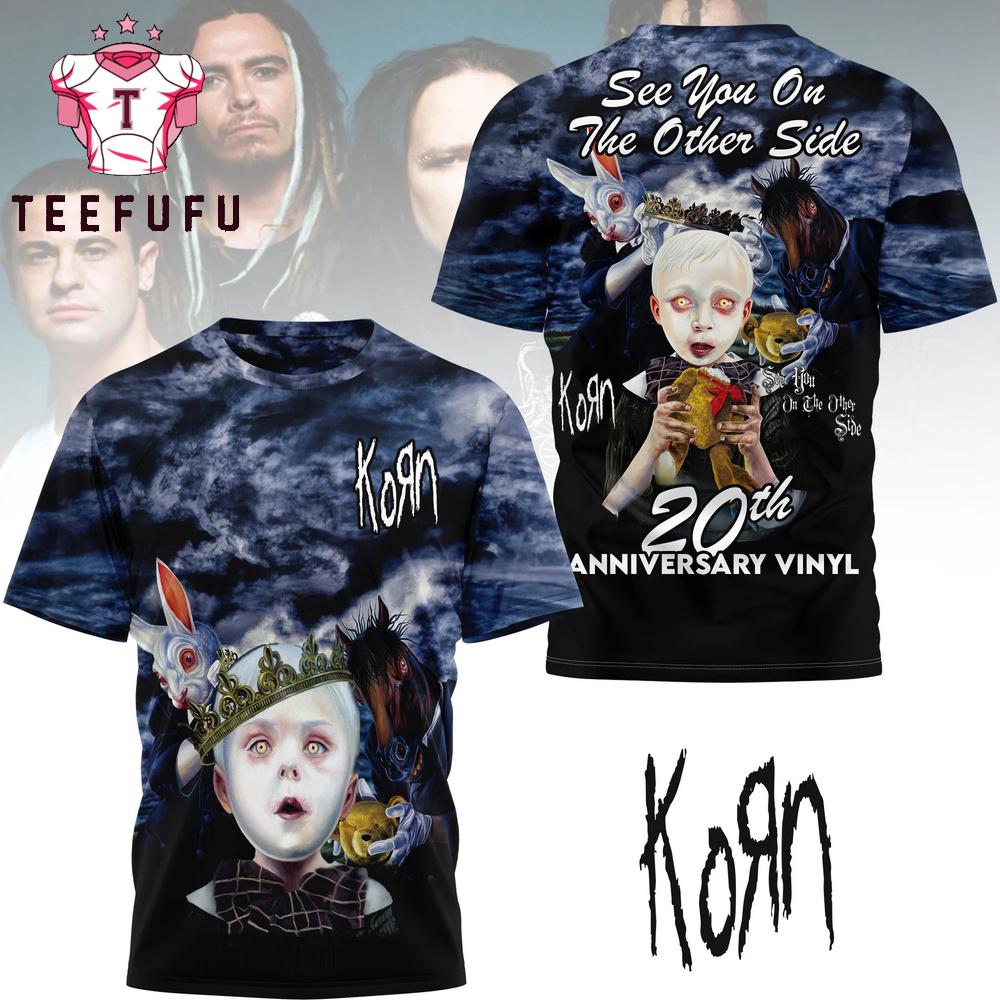 Korn Band 20th Anniversary Vinyl 3D Shirt