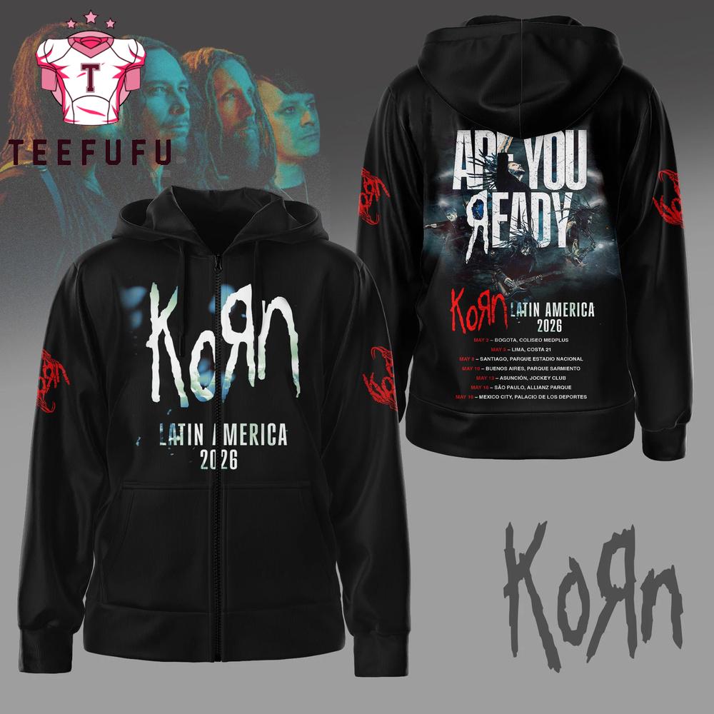Korn Latin America 2026 Tour Special New Hoodie