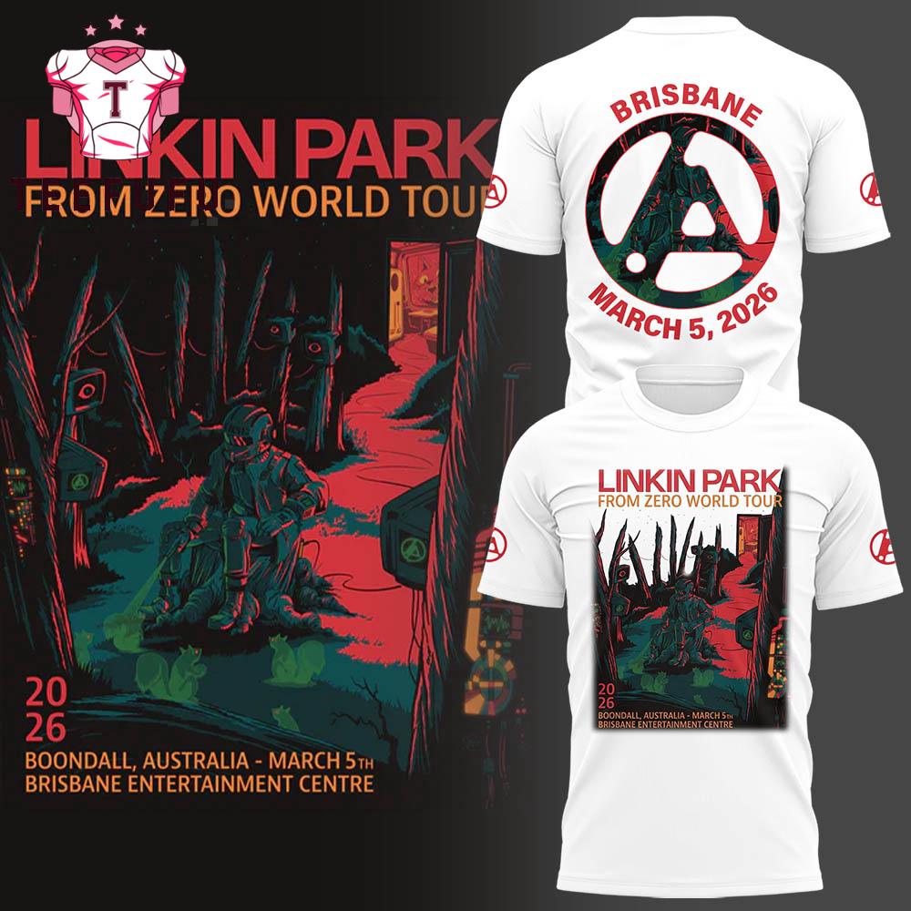 LINKIN PARK From Zero World Tour 2026 Australia White T Shirt