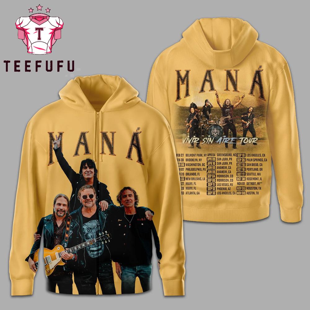 Mana Vivir Sin Aire Tour 2026 Hoodie