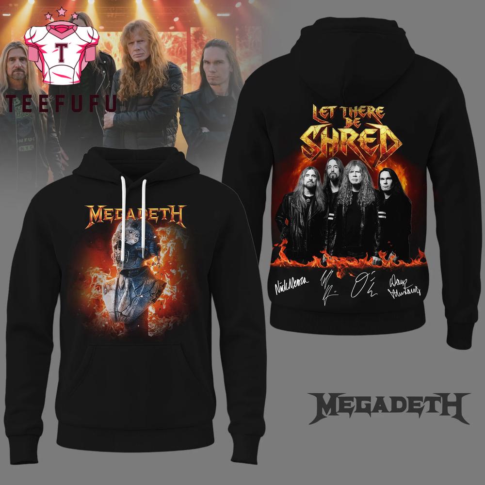 Megadeth Let There Be Shred Music Graphic Signture 2026 Hoodie
