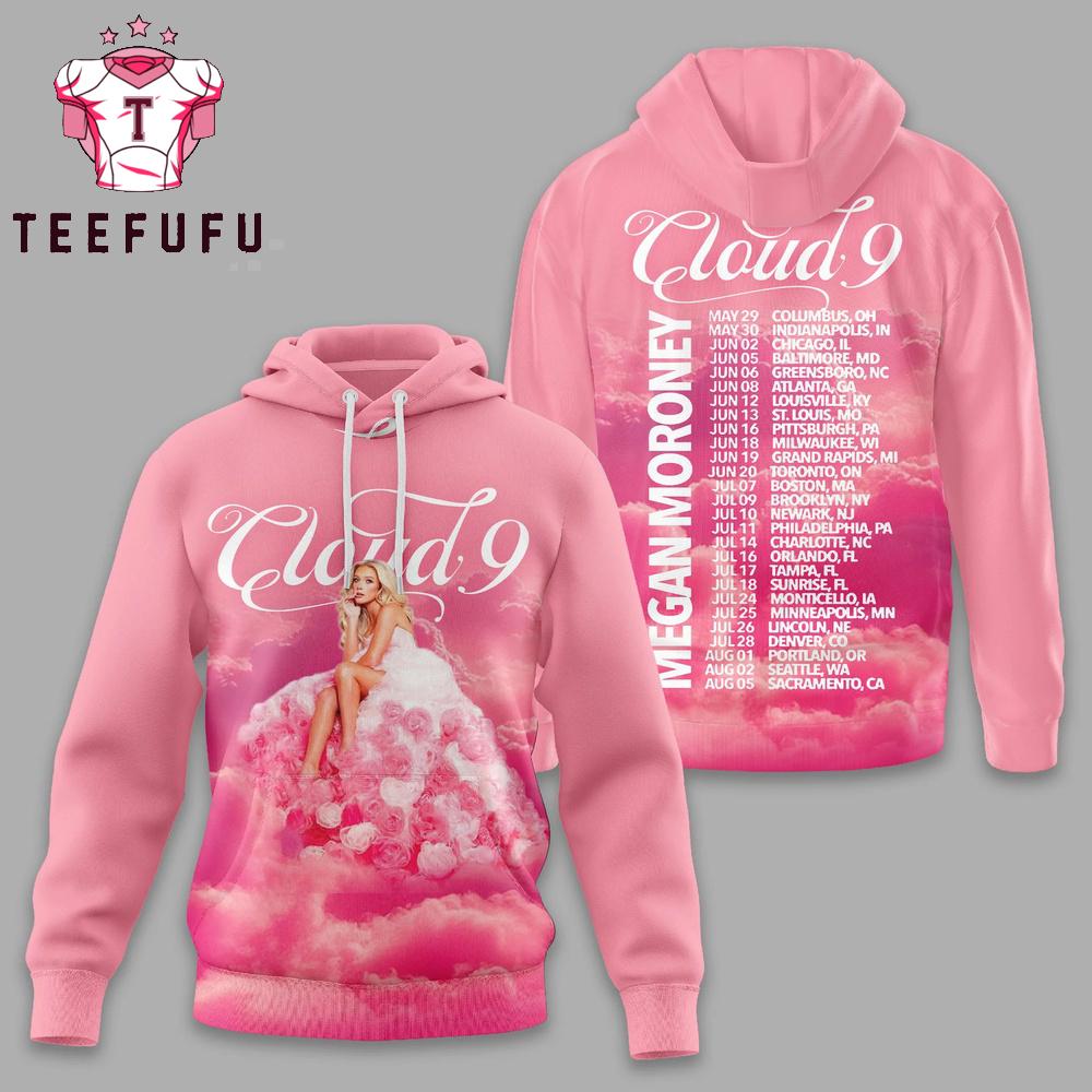 Megan Moroney Cloud 9 Pink Design Hoodie