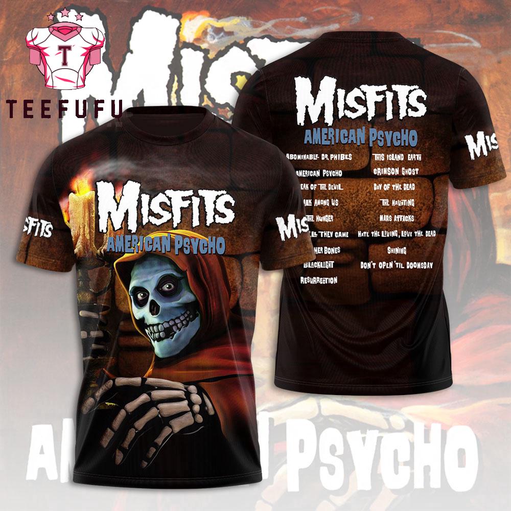 Misfits Band American Psycho 2026 Limited 3D Shirt