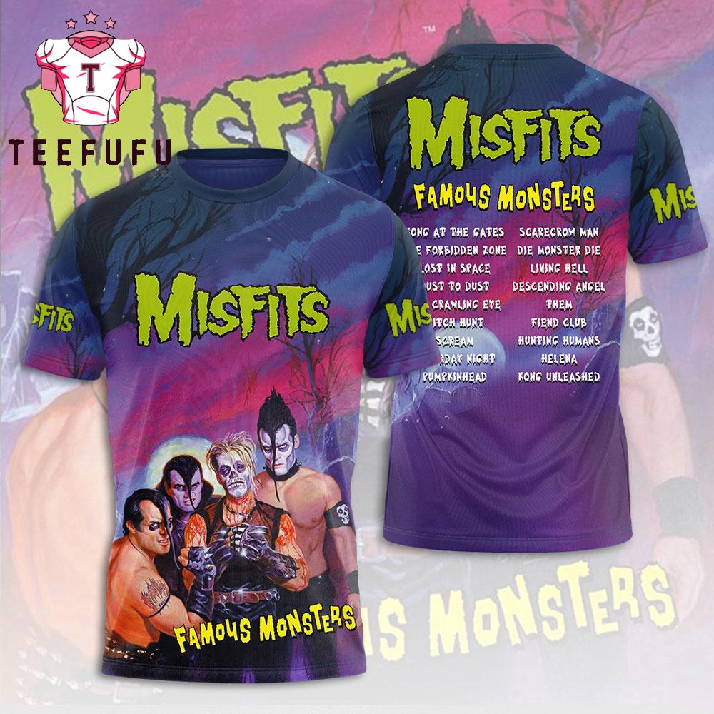 Misfits Band Famous Monsters 2026 Limited 3D Shirt