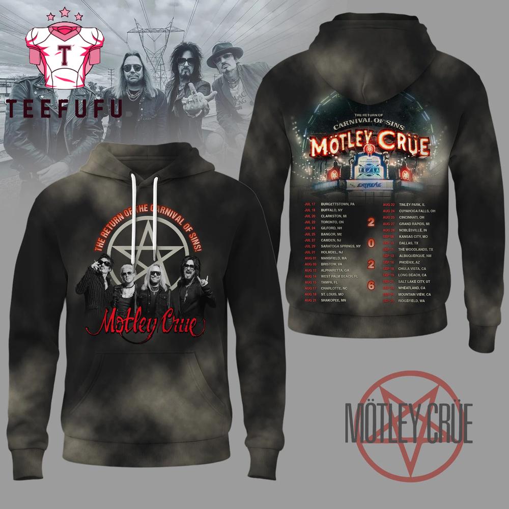 Motley Crue 2026 Tour Special New Hoodie
