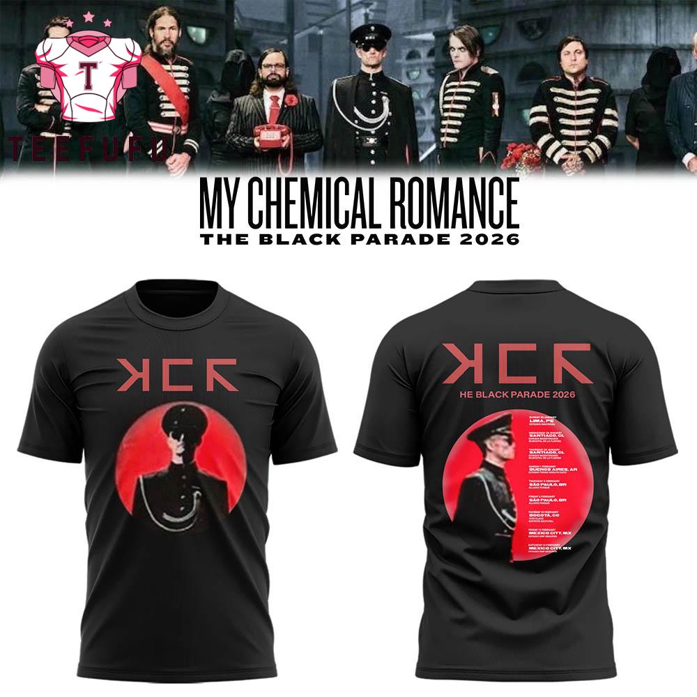 My Chemical Romance The Black Parade 2026 Tour Graphic T Shirt