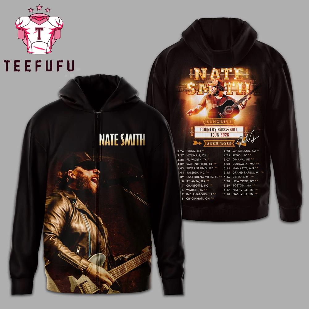 Nate Smith Country Rock And Roll Tour 2026 Hoodie