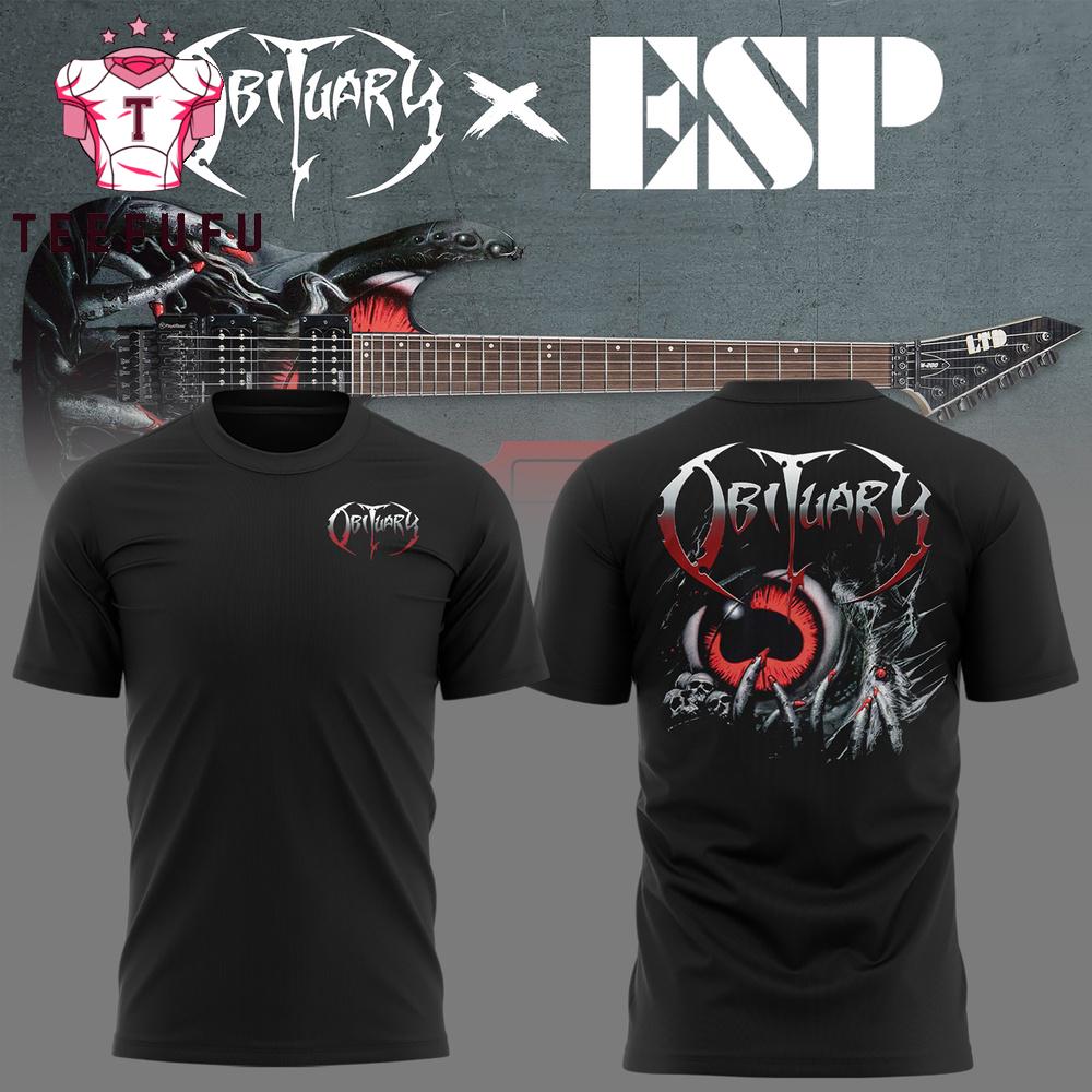 Obituary Band Cause Of Death 35 Year Anniversary 2025 Tour Florida Death Metal Limited Edition T Shirt