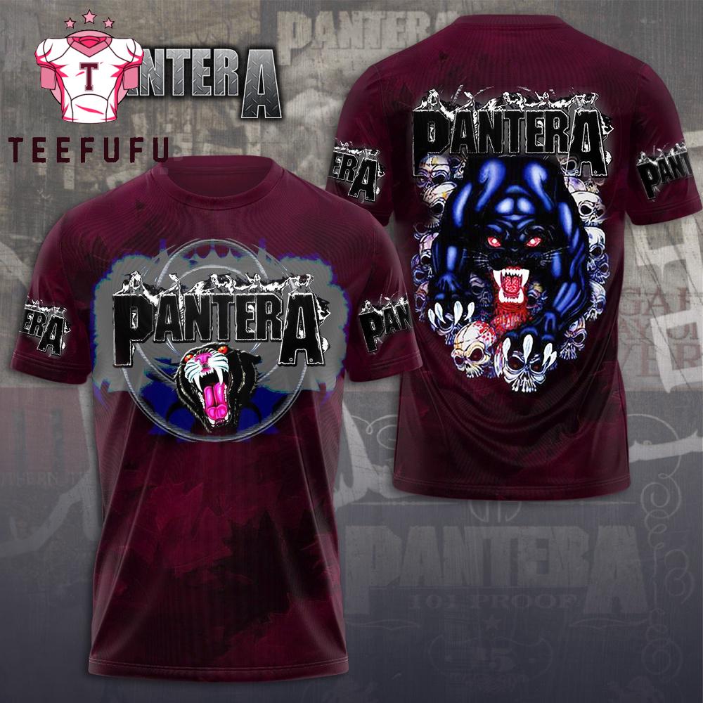 Pantera Skull Art 3D T-Shirt 2025 World Tour Design