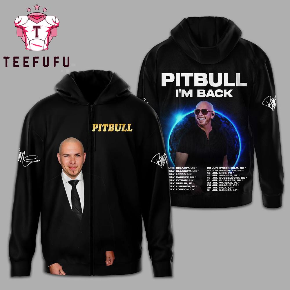 Pitbull I'm Back 2026 Tour Hoodie