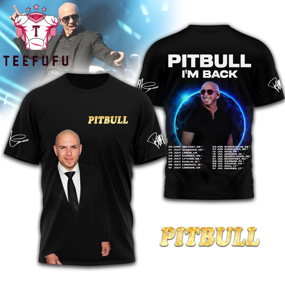Pitbull I'm Back 2026 Tour T Shirt
