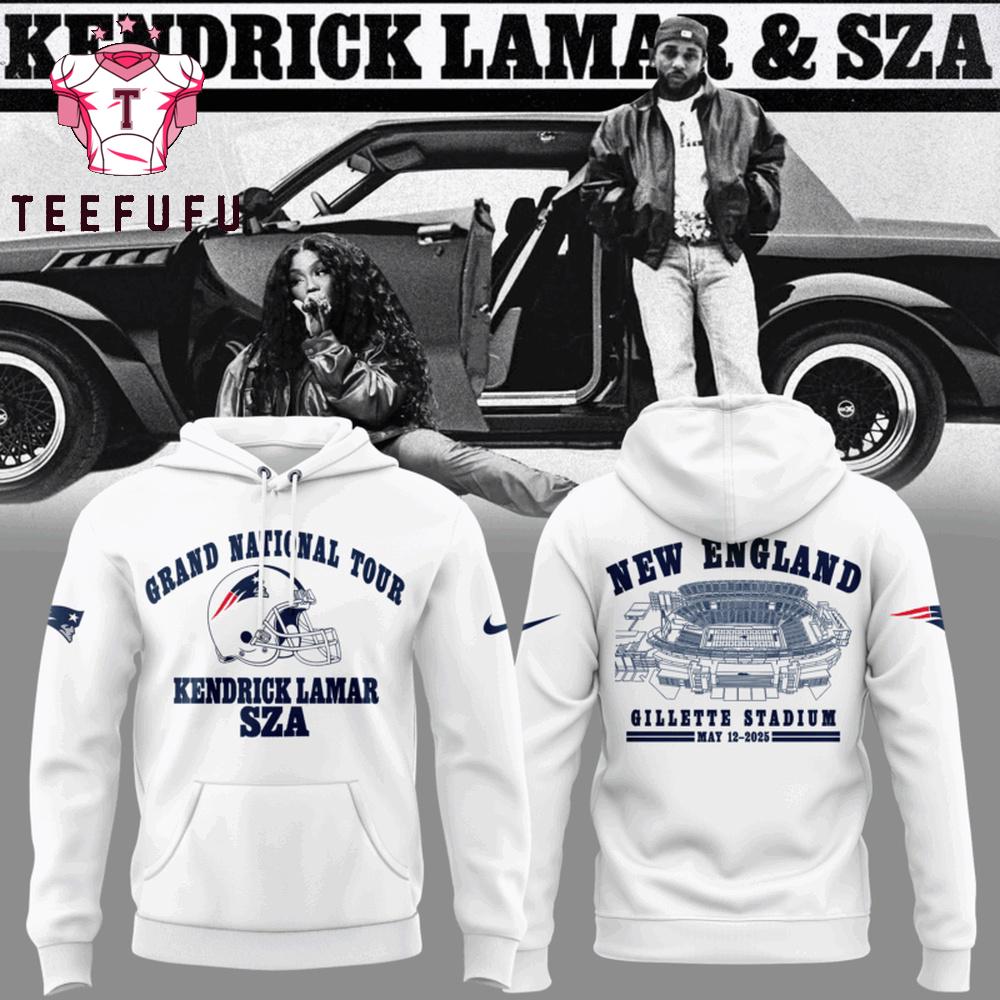 Post Malone Grand National Tour x New England Patriots 2025 Hoodie