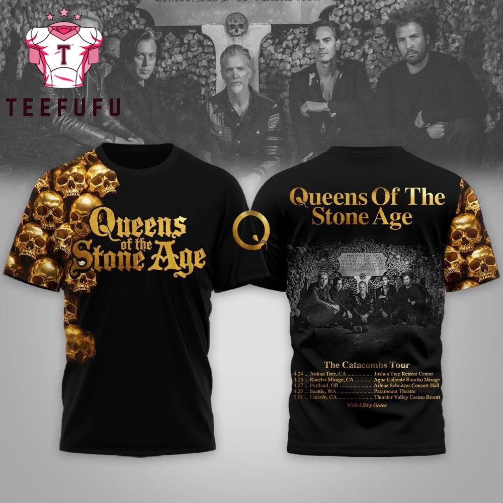 Queens of the Stone Age The Catacombs Tour 2026 3D Shirt