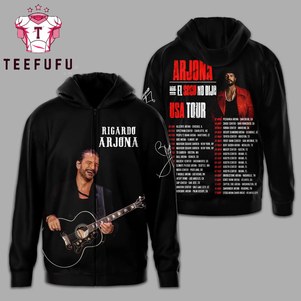 Ricardo Arjona 2026 USA Tour Hoodie