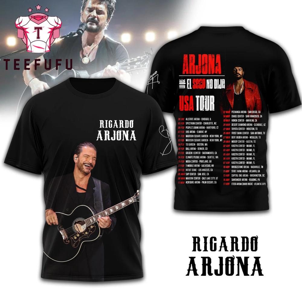 Ricardo Arjona 2026 USA Tour T Shirt