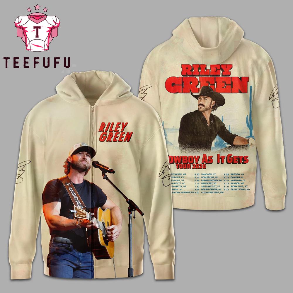 Riley Green Cowboy as it Gets Tour 2026 Hoodie