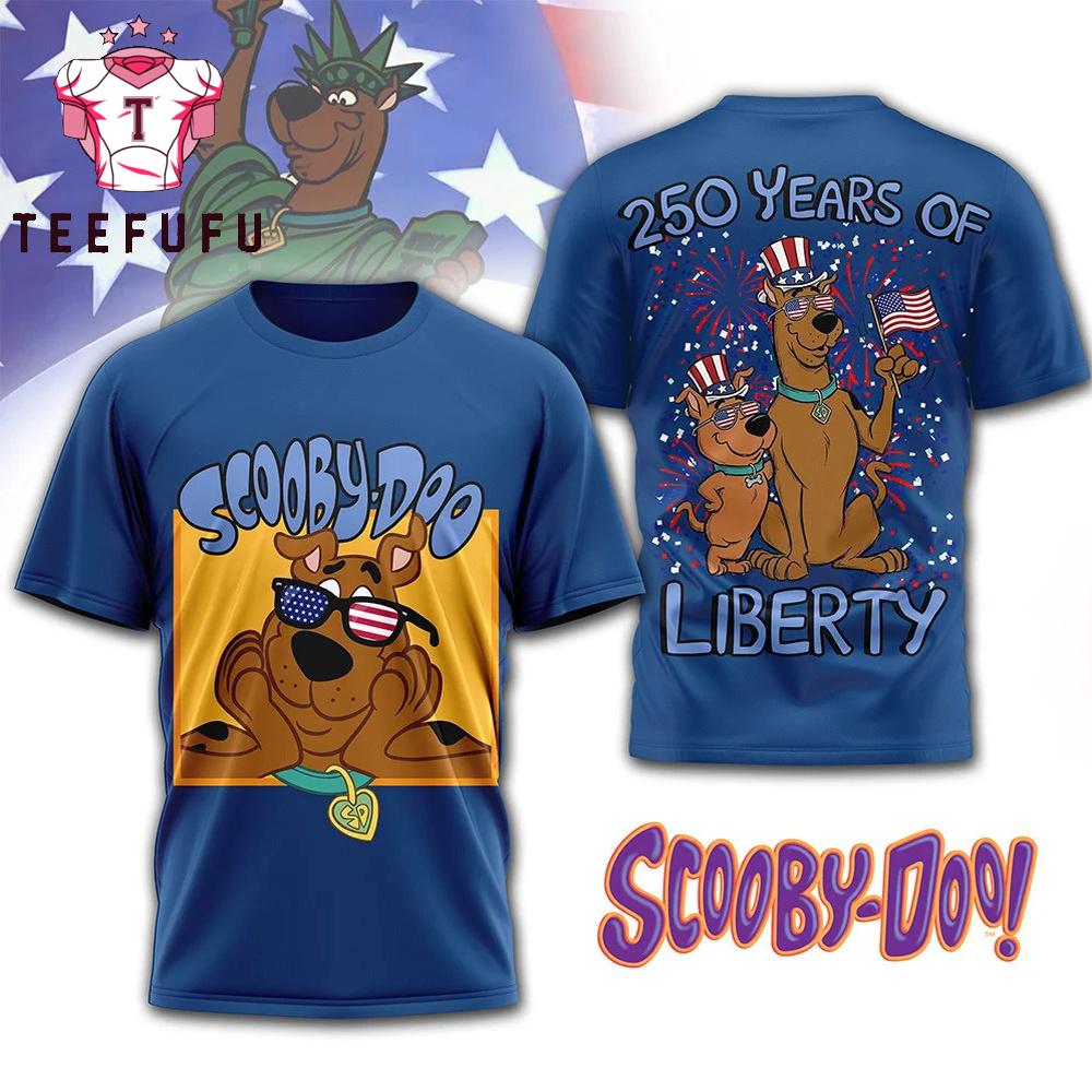 Scooby-Doo 250th USA Anniversary Blue T Shirt