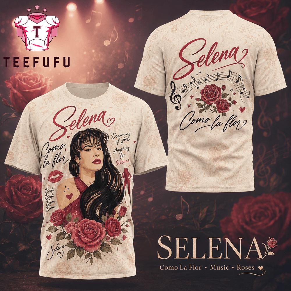 Selena Como La For Music Roses 2026 T Shirt