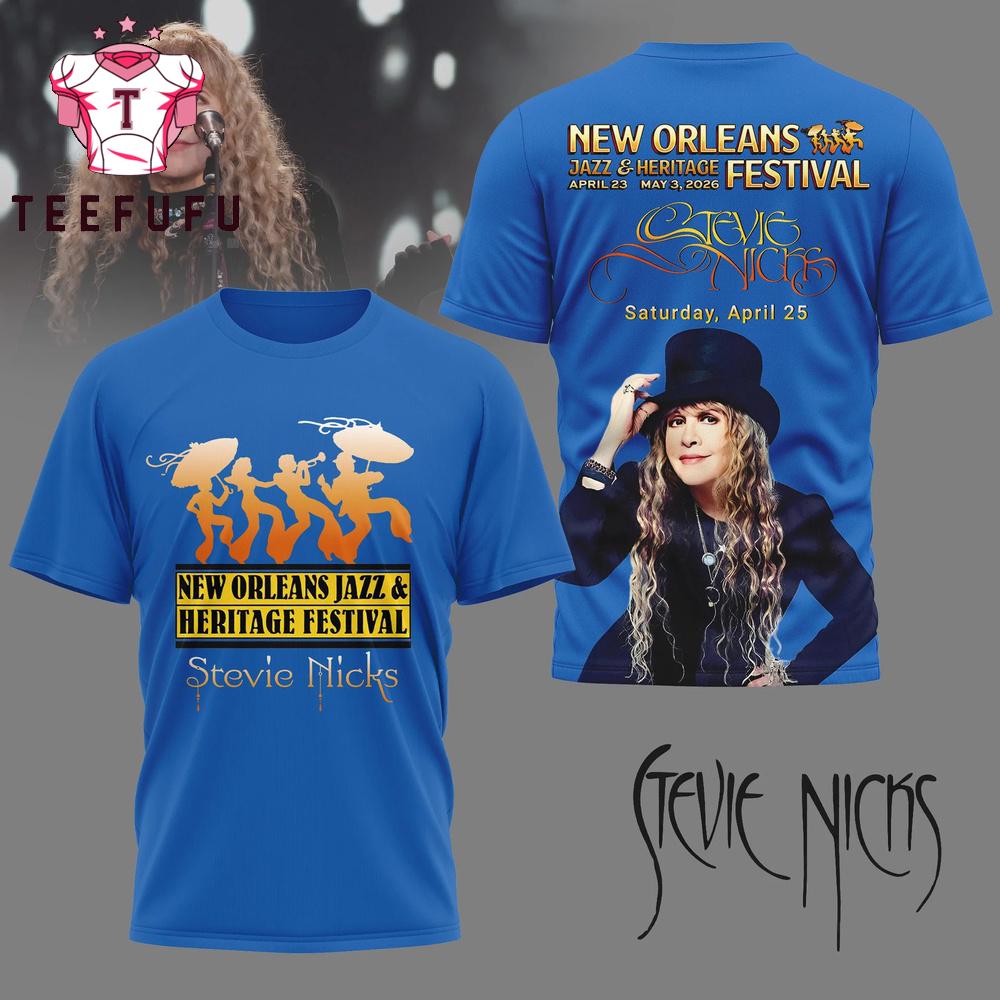 Stevie Nicks 2026 Festival Blue 3D Shirt