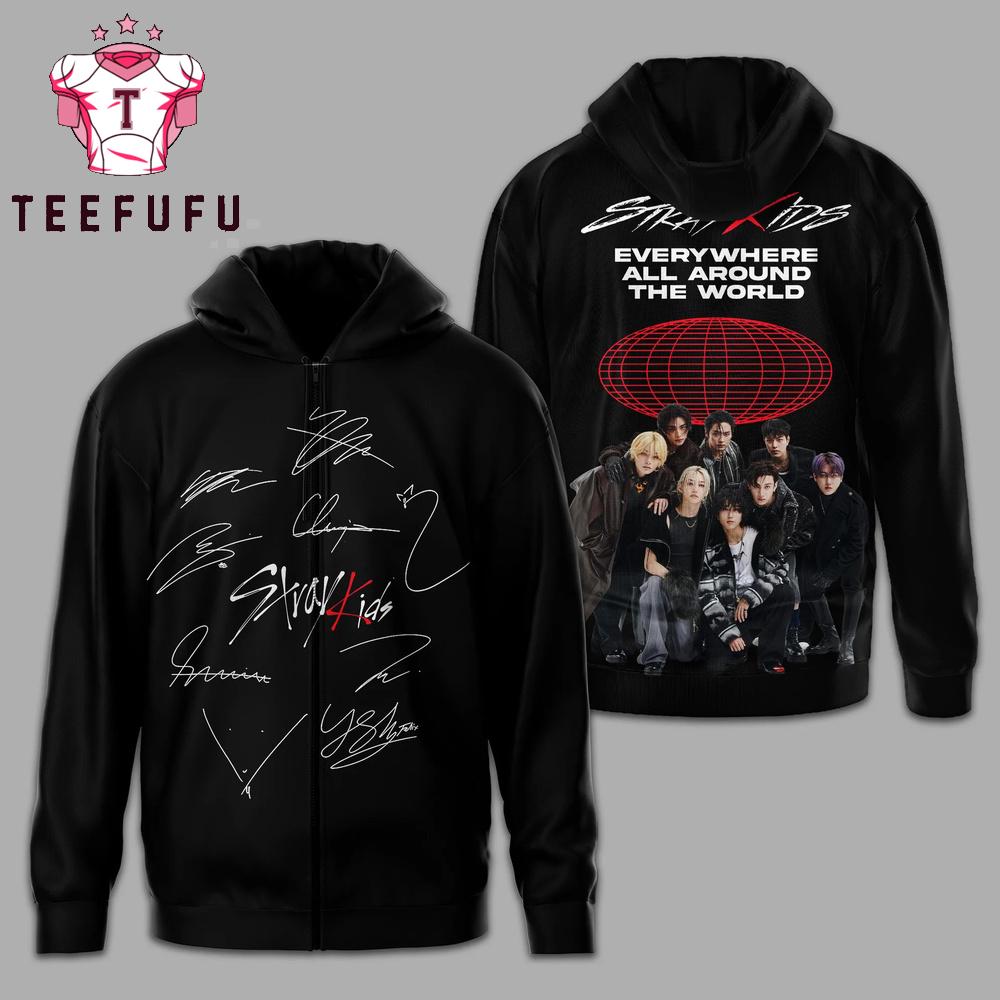 Stray Kids Everywhere All Around The World 2026 Hoodie